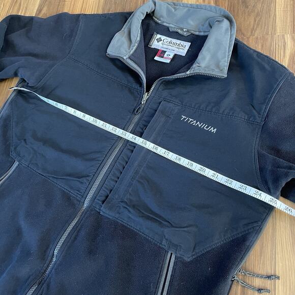 Columbia Titanium Black Long Sleeve Full Zip Fleece Jacket Men’s XL - Picture 3 of 9